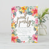 プールパーティー夏BBQ 招待状 (スタンド正面)