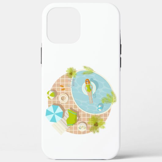 プールパーティー女子ビキニ夏ビーチ Case-Mate iPhoneケース (裏面)