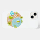 プールパーティー女子ビキニ夏ビーチ Case-Mate iPhoneケース (裏面 (横))