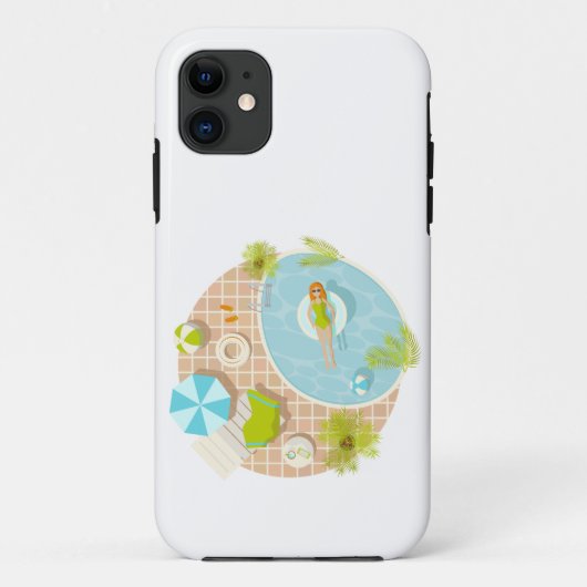 プールパーティー女子ビキニ夏ビーチ Case-Mate iPhoneケース (裏面)