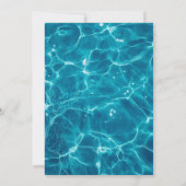 プールパーティー子供の誕生日パーティー 招待状 (裏面)