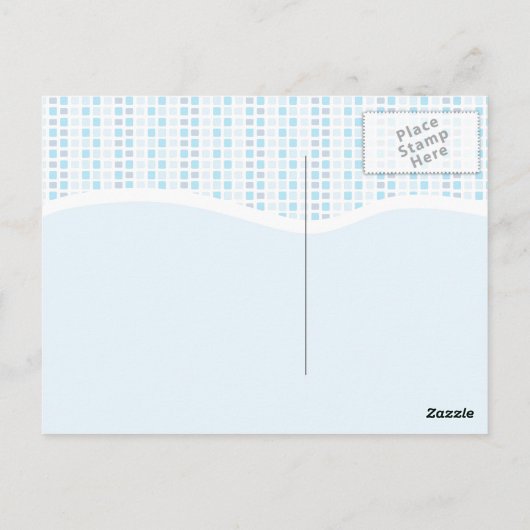 プールパーティー感謝のポストカード ポストカード (裏面)