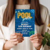 プールパーティー招待状フォーアダルトプールパーティー誕生日 招待状