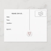 プールパーティー波 インビテーションポストカード (裏面)