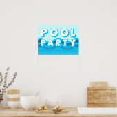 プールパーティー波 ポスター (キッチン)