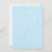 プールパーティー男女兼用誕生日 招待状 (裏面)