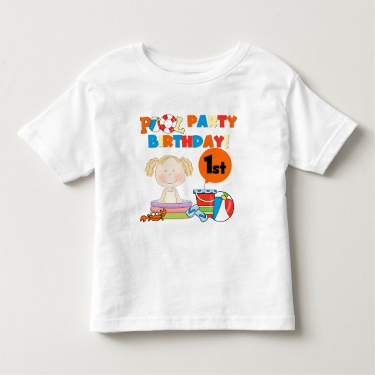 プールパーティー第1期Tシャツとギフト トドラーTシャツ (正面)