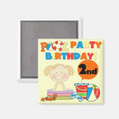 プールパーティー第2期Tシャツとギフト マグネット (正面/裏面)