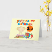 プールパーティー第3期Tシャツとギフト カード (黄色い花)