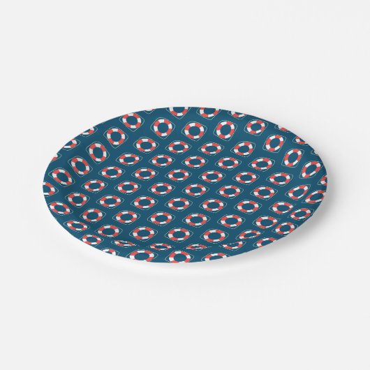 プールパーティー紙プレート ペーパープレート (アングル)