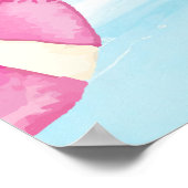 プールパーティー誕生日へようこそ ポスター (角)