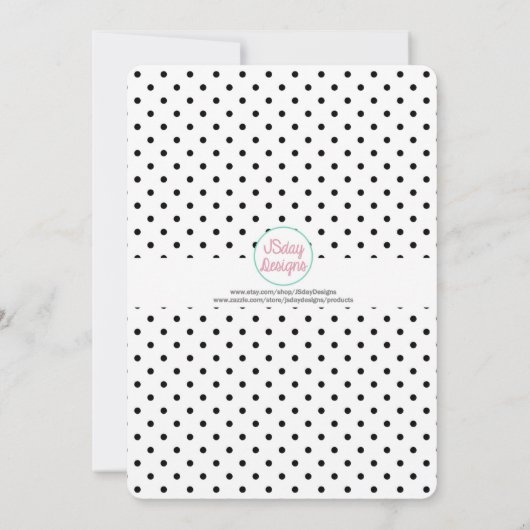 プールパーティー誕生日ガールパーティの招待状 招待状 (裏面)