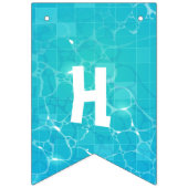 プールパーティー誕生日バンティングバナー バンティングフラッグ (第2の旗)