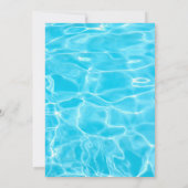 プールパーティー誕生日パーティーの招待 招待状 (裏面)