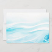 プールパーティー誕生日フォト招待状 招待状 (裏面)