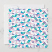 プールパーティー誕生日マーメイド招待状ガール 招待状 (裏面)