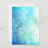 プールパーティー誕生日招待状の更新 招待状 (裏面)