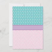 プールパーティー誕生日招待状スプリッシュスプラッシュガール 招待状 (裏面)