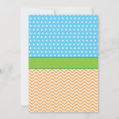 プールパーティー誕生日招待状スプリッシュスプラッシュボーイ 招待状 (裏面)