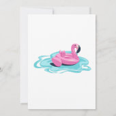 プールパーティー誕生日招待状招待状 招待状 (裏面)