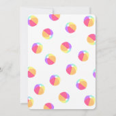 プールパーティー誕生日招待状 招待状 (裏面)