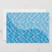 プールパーティー誕生日招待状 招待状 (裏面)