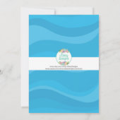 プールパーティー誕生日招待状 招待状 (裏面)