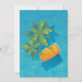 プールパーティー誕生日招待状 招待状 (裏面)