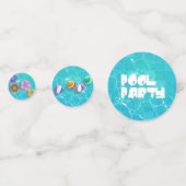 プールパーティー誕生日 コンフェッティ (正面)