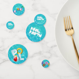 プールパーティー誕生日 コンフェッティ