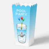プールパーティー誕生日 フェイバーボックス (正面)