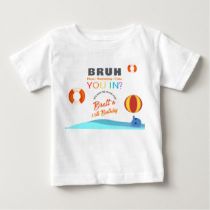 プールパーティー誕生日 ベビーTシャツ
