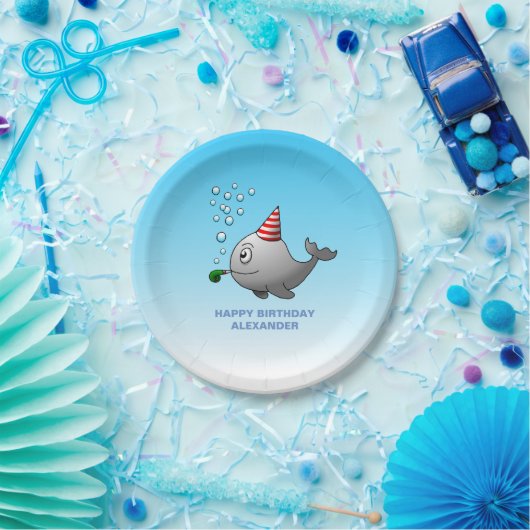 プールパーティー誕生日 ペーパープレート (パーティー)