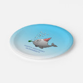 プールパーティー誕生日 ペーパープレート (アングル)