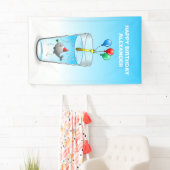 プールパーティー誕生日 横断幕 (インサイチュ)