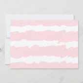 プールパーティー誕生日、熱帯ピンクと金ゴールド写真 招待状 (裏面)