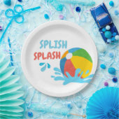 プールパーティー誕生日Decor供給 ペーパープレート (パーティー)