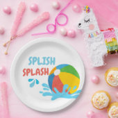 プールパーティー誕生日Decor供給 ペーパープレート (パーティー)