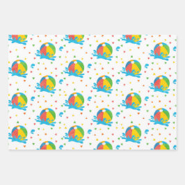 プールパーティー誕生日Decor供給 ラッピングペーパーシート