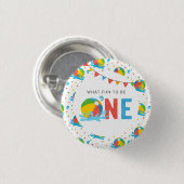 プールパーティー誕生日Decor供給 缶バッジ (正面&裏面)