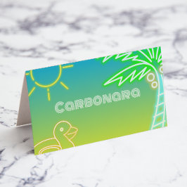 プールパーティー食品ラベル