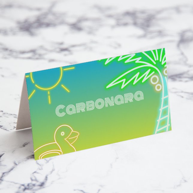 プールパーティー食品ラベル (Pool Party Food Label)