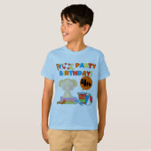 プールパーティー4th誕生日Tシャツとギフト Tシャツ (正面フル)
