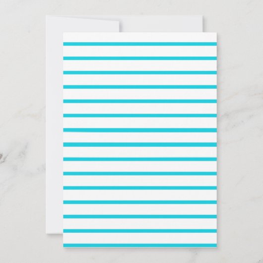 プールパーティー9番目のバースデーパーティ招待状 (裏面)