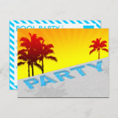 プールパーティー インビテーションポストカード (正面/裏面)