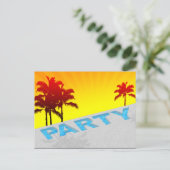 プールパーティー インビテーションポストカード (スタンド正面)