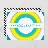 プールパーティー インビテーションポストカード (正面/裏面)