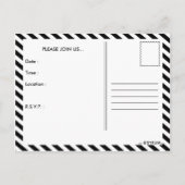 プールパーティー インビテーションポストカード (裏面)