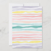 プールパーティー サマー ガール バースデー インビテーション (裏面)