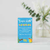 プールパーティー サマー ボーイ おむつくじ 赤ちゃんシャワー エンクロージャーカード (スタンド正面)